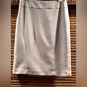 Banana Republic, light grey classic pencil skirt, size 4.